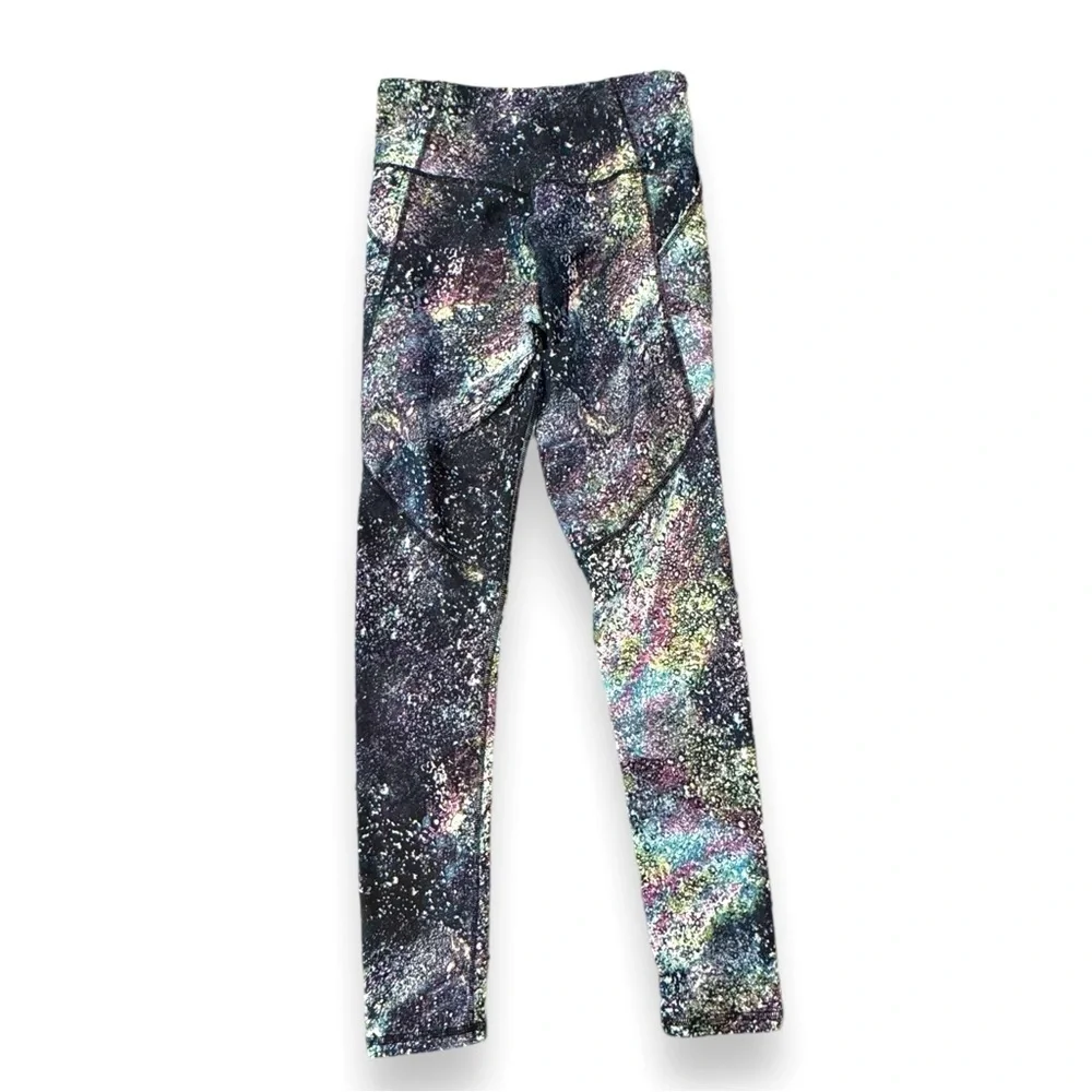 Old Navy Galaxy High-Waist PowerSoft Side-Pocket Leggings Girls Size XL (14-16)